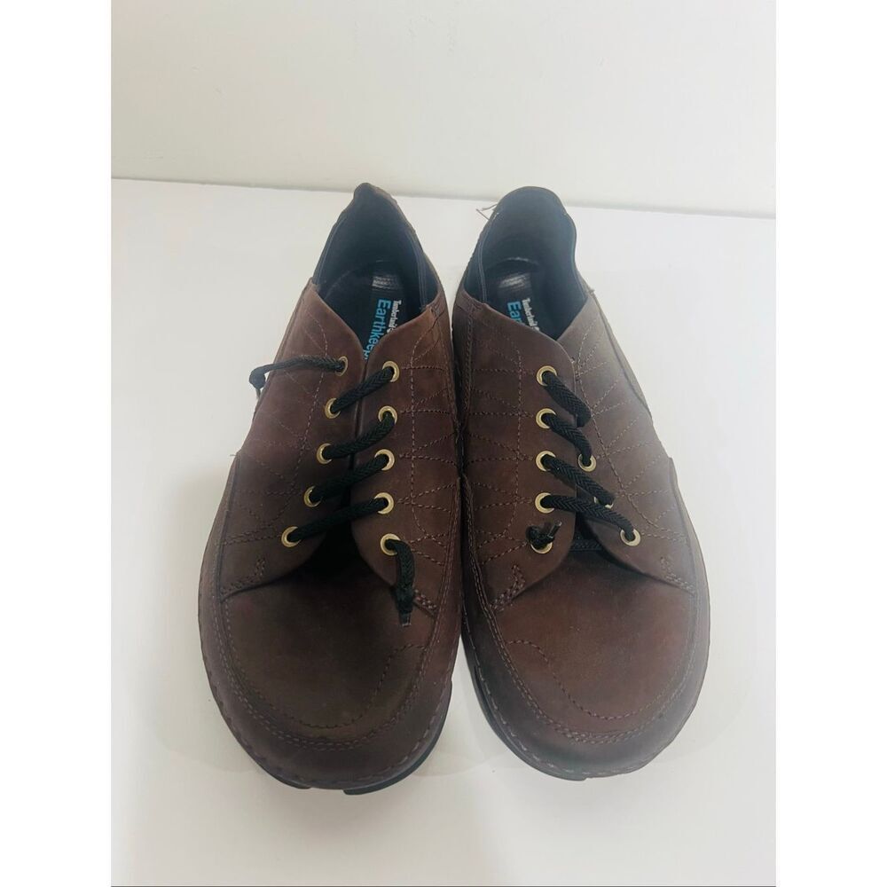 Timberland Earthkeepers Brown Men's Leather Lace Up Comfort Sneaker Shoe Sz 8 Ne
